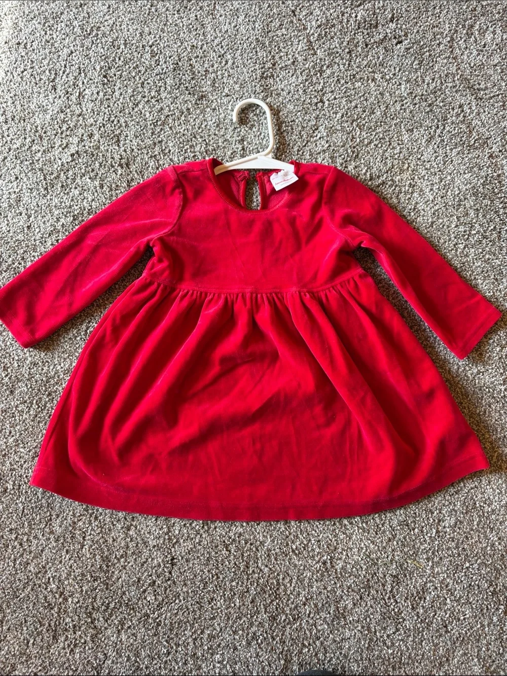 Hanna Andersson Red Velvet Long-Sleeve Dress